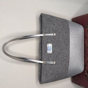 Kate Spade Wool and Silver Sparkle Tote